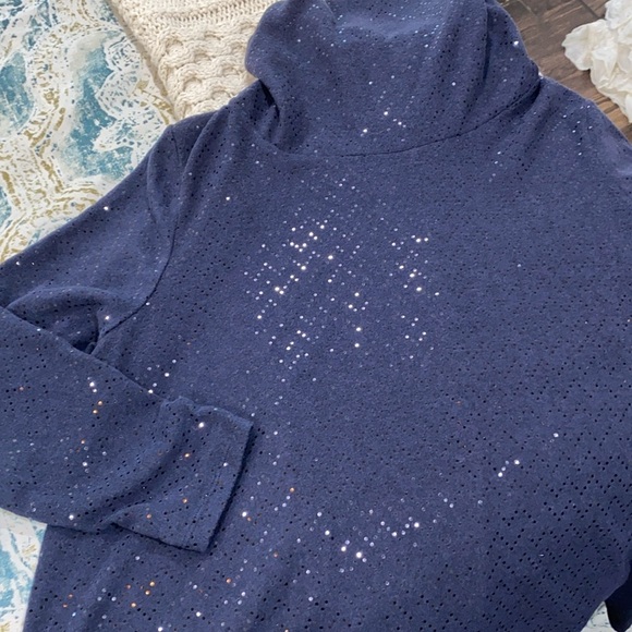 Lane Bryant black sparkle knit sweater size 18/20 - Picture 6 of 6